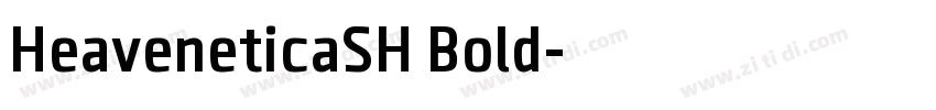HeaveneticaSH Bold字体转换